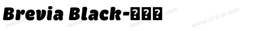 Brevia Black字体转换